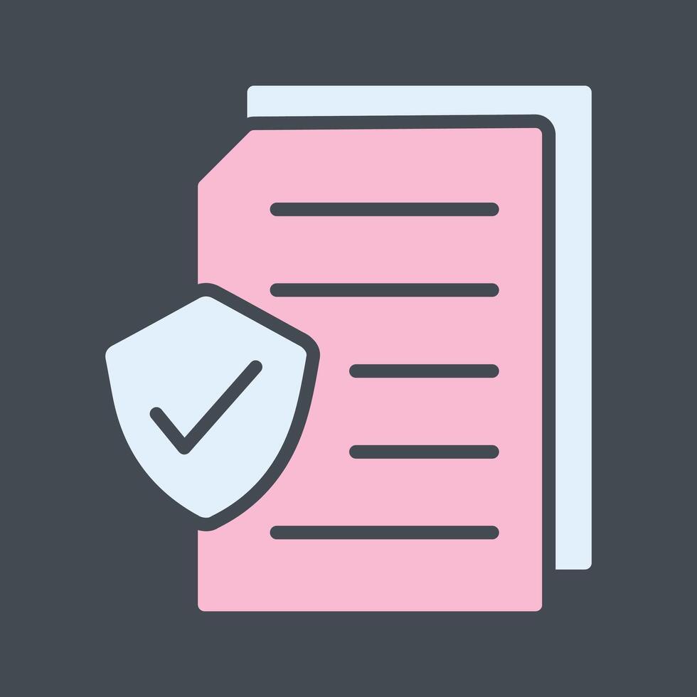 Secure Document Vector Icon