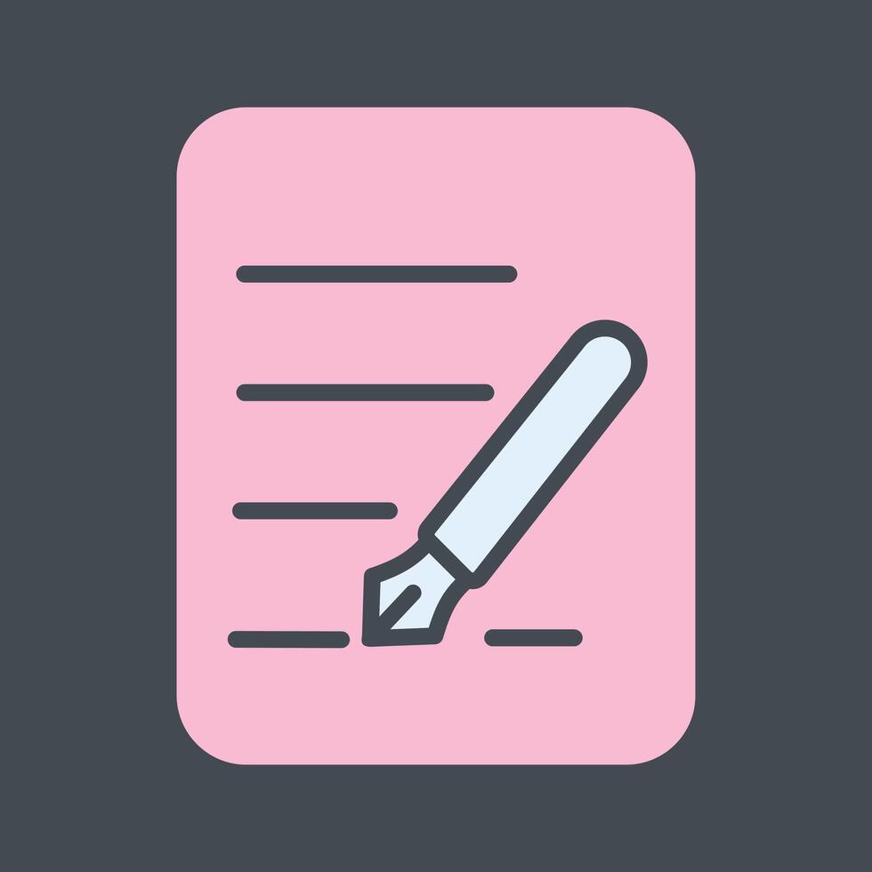 Fountain Pen Vector Icon