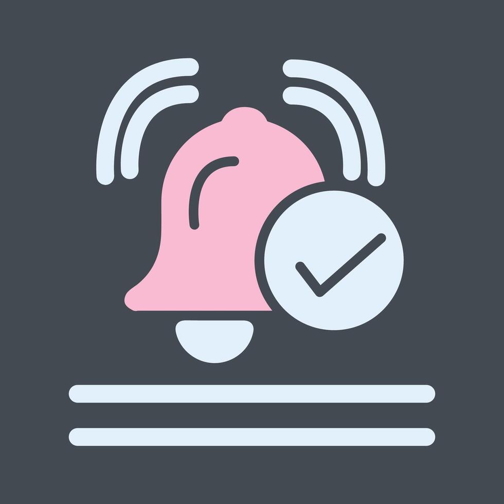 Approve Bell Vector Icon
