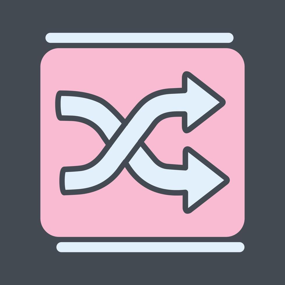 Shuffle Vector Icon