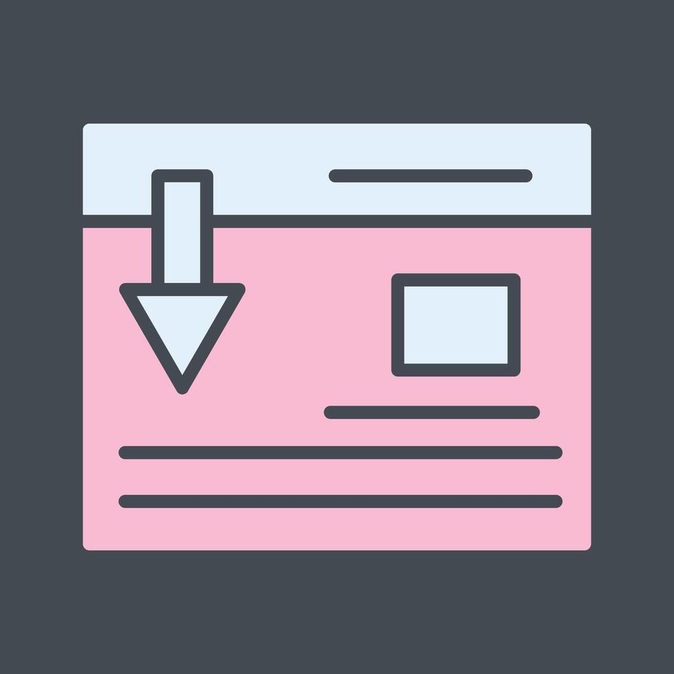 Landing Page Vector Icon