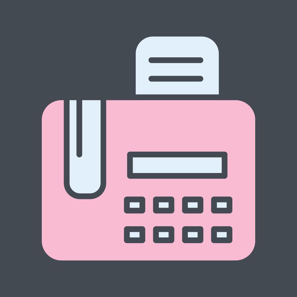 Fax Machine Vector Icon