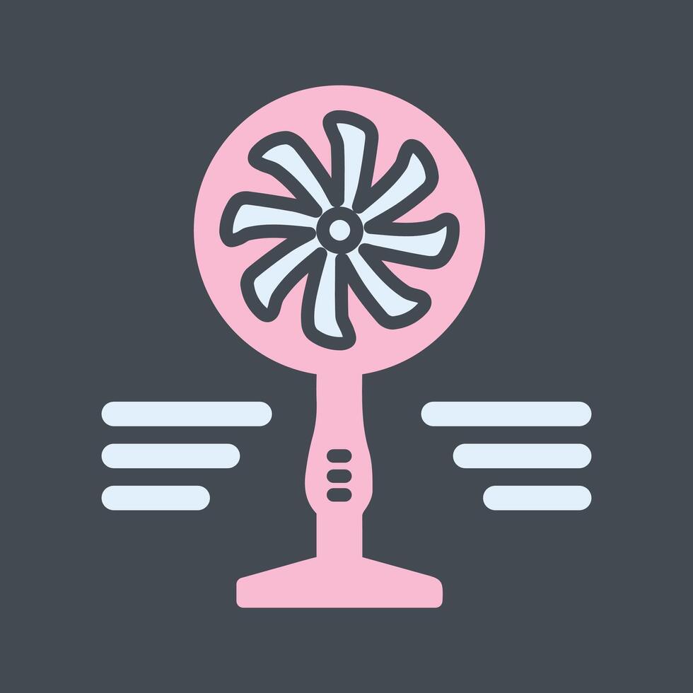 icono de vector de ventilador