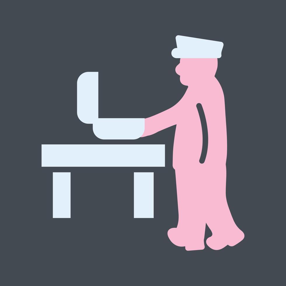 Guard Checking Briefcase Vector Icon