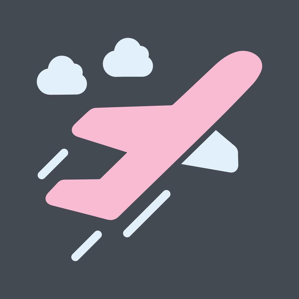 Flight Takeoff Vector Icon