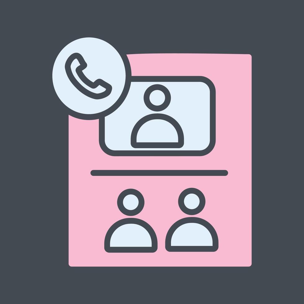 Conference Call Vector Icon