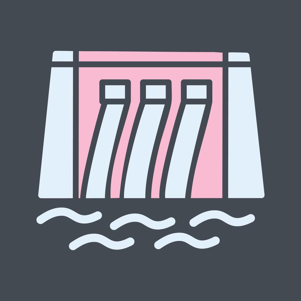 Water Dam Vector Icon