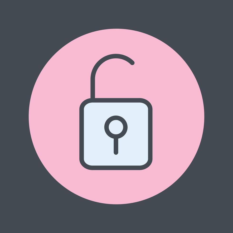 Open Lock II Vector Icon