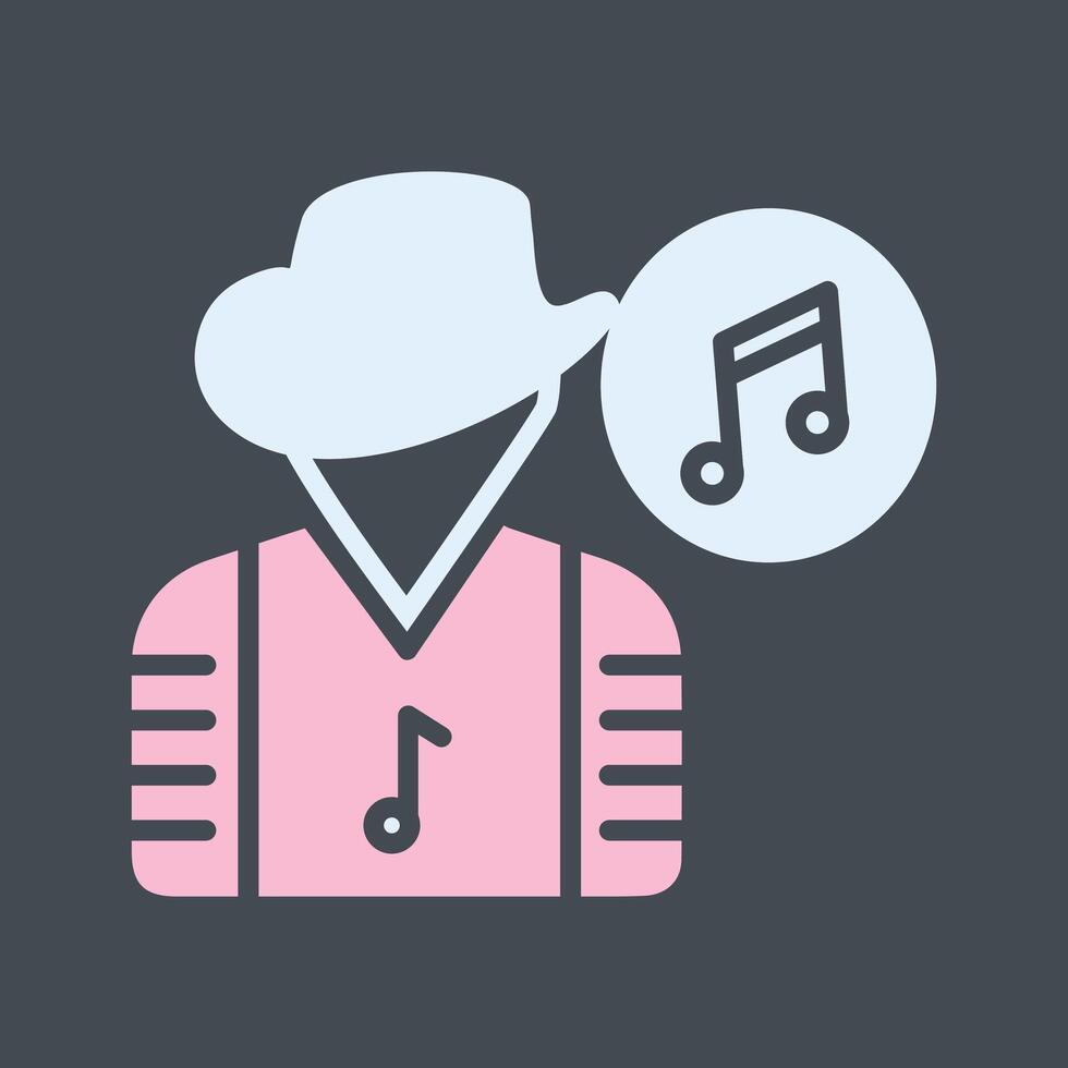 músico vector icono