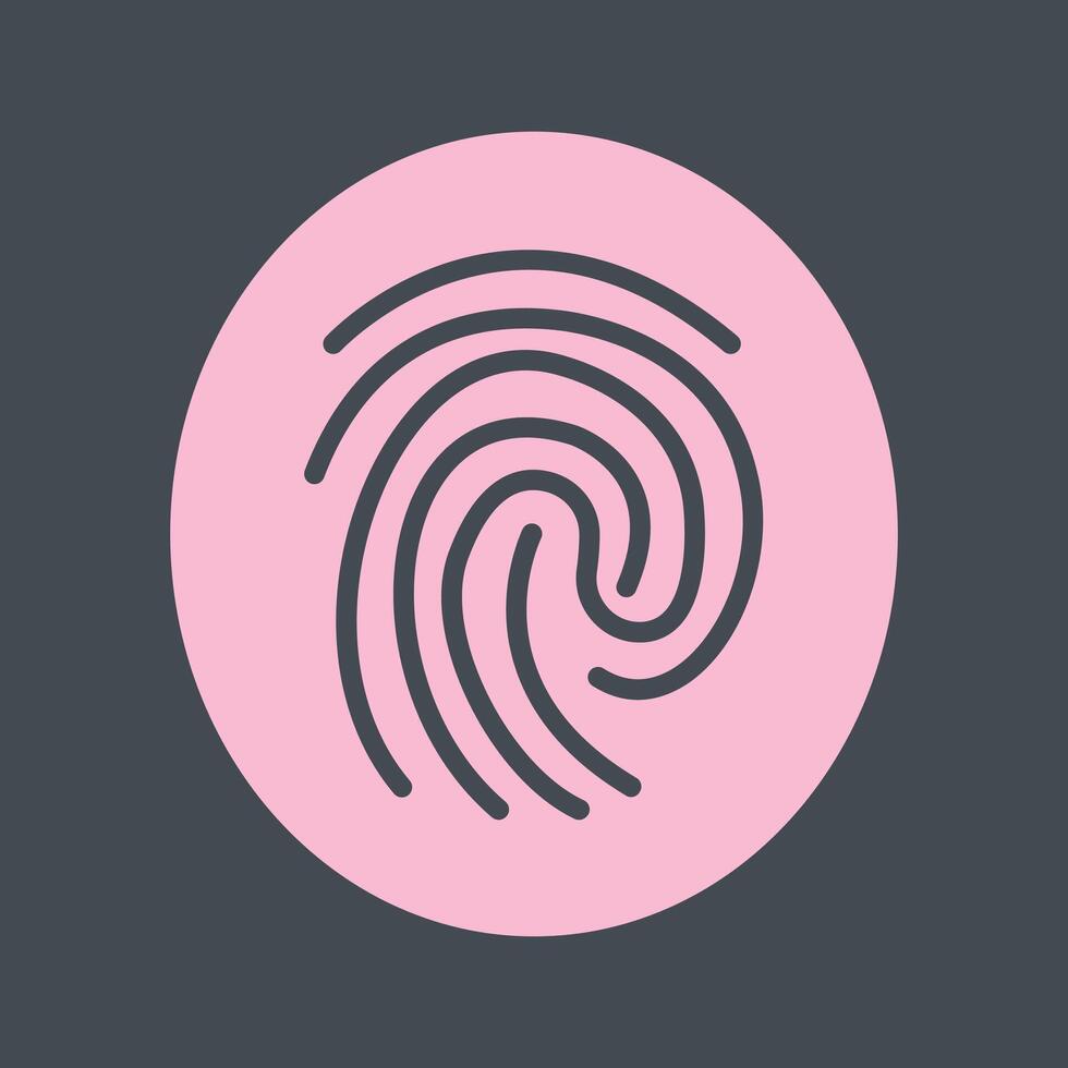 Fingerprint Vector Icon