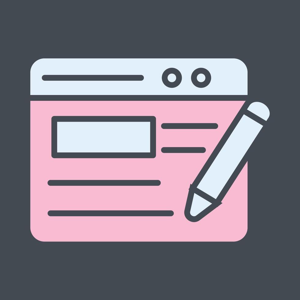 Blogging Service Vector Icon