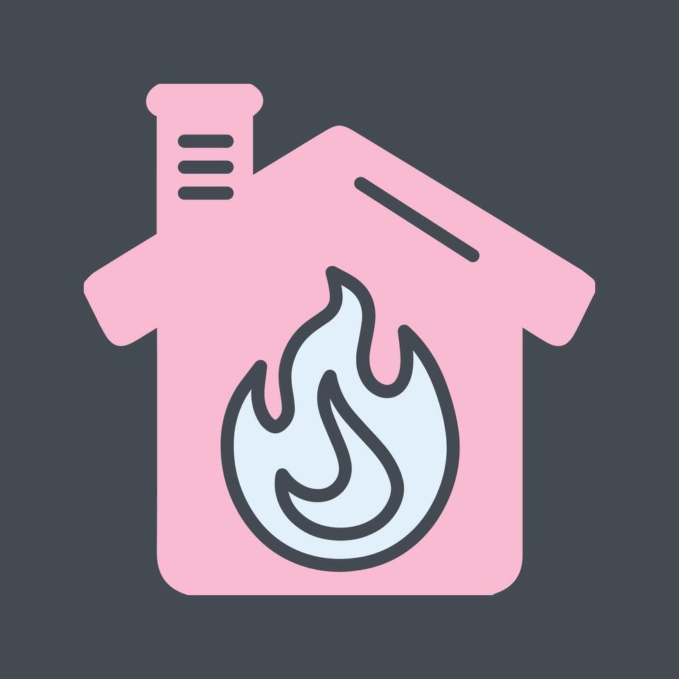 Housefire Vector Icon