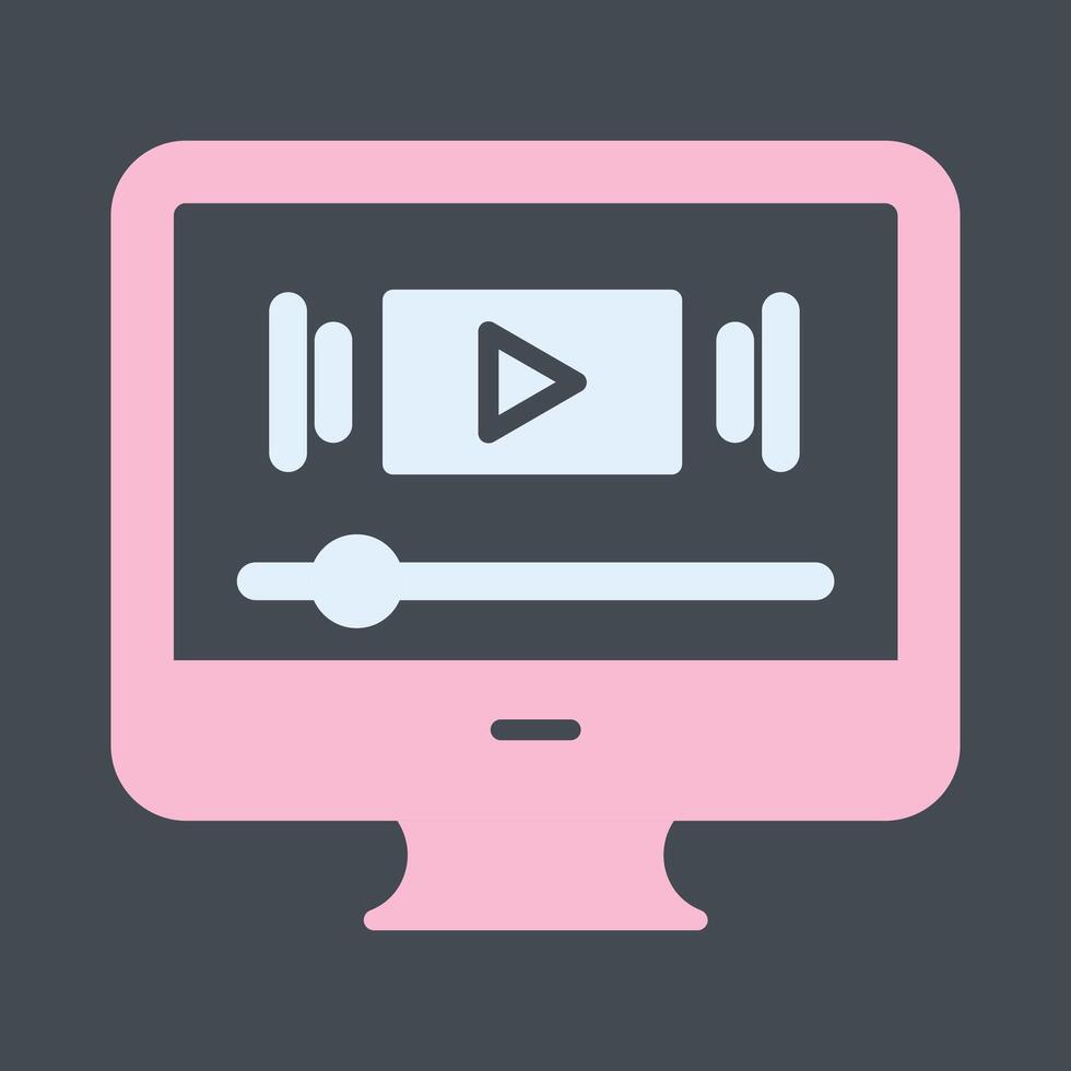 icono de vector de vídeo