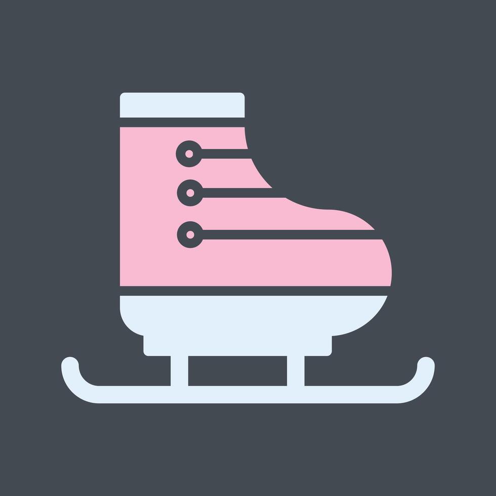 Ice Skating Vector Icon