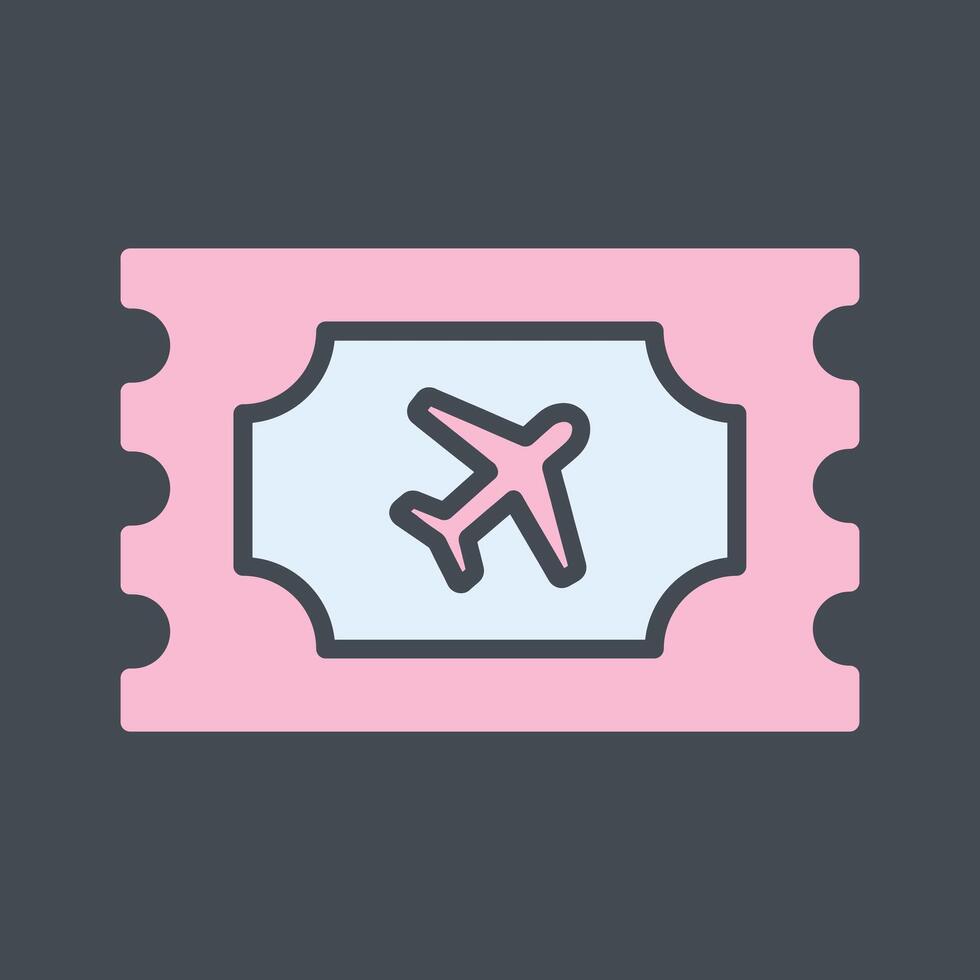 Plane Tickets Vector Icon