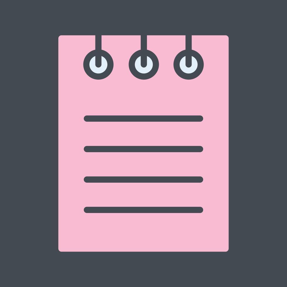 Notepad Vector Icon