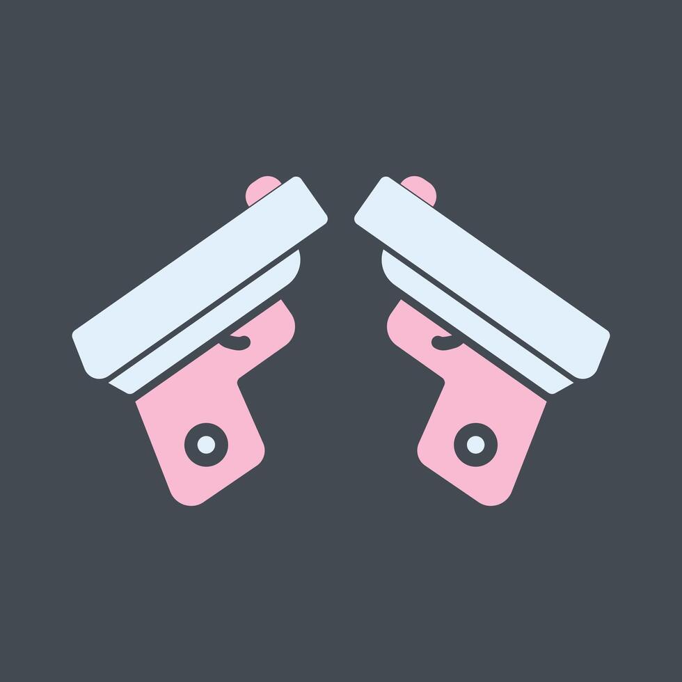 Two Guns Vector Icon