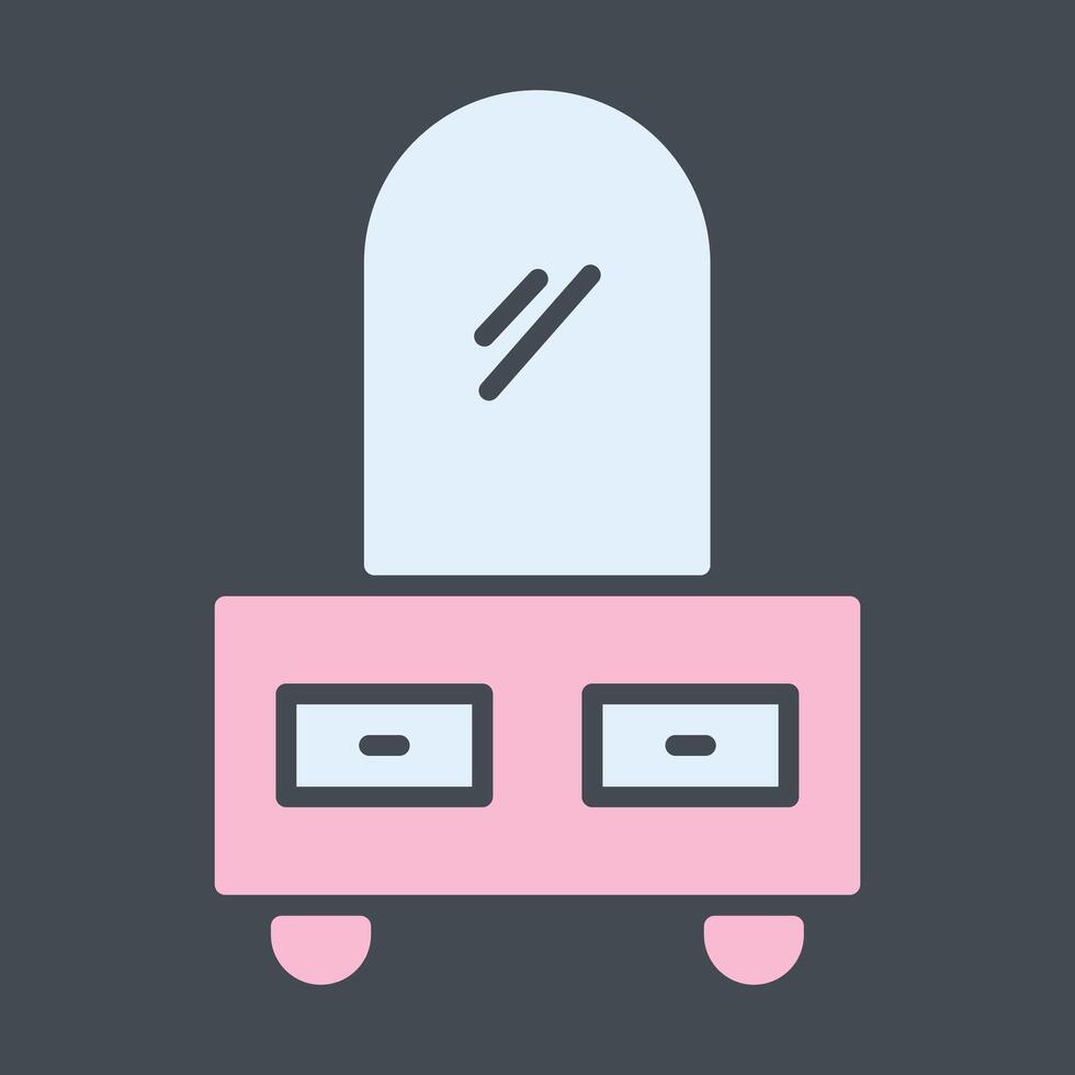 Dressing Table Vector Icon
