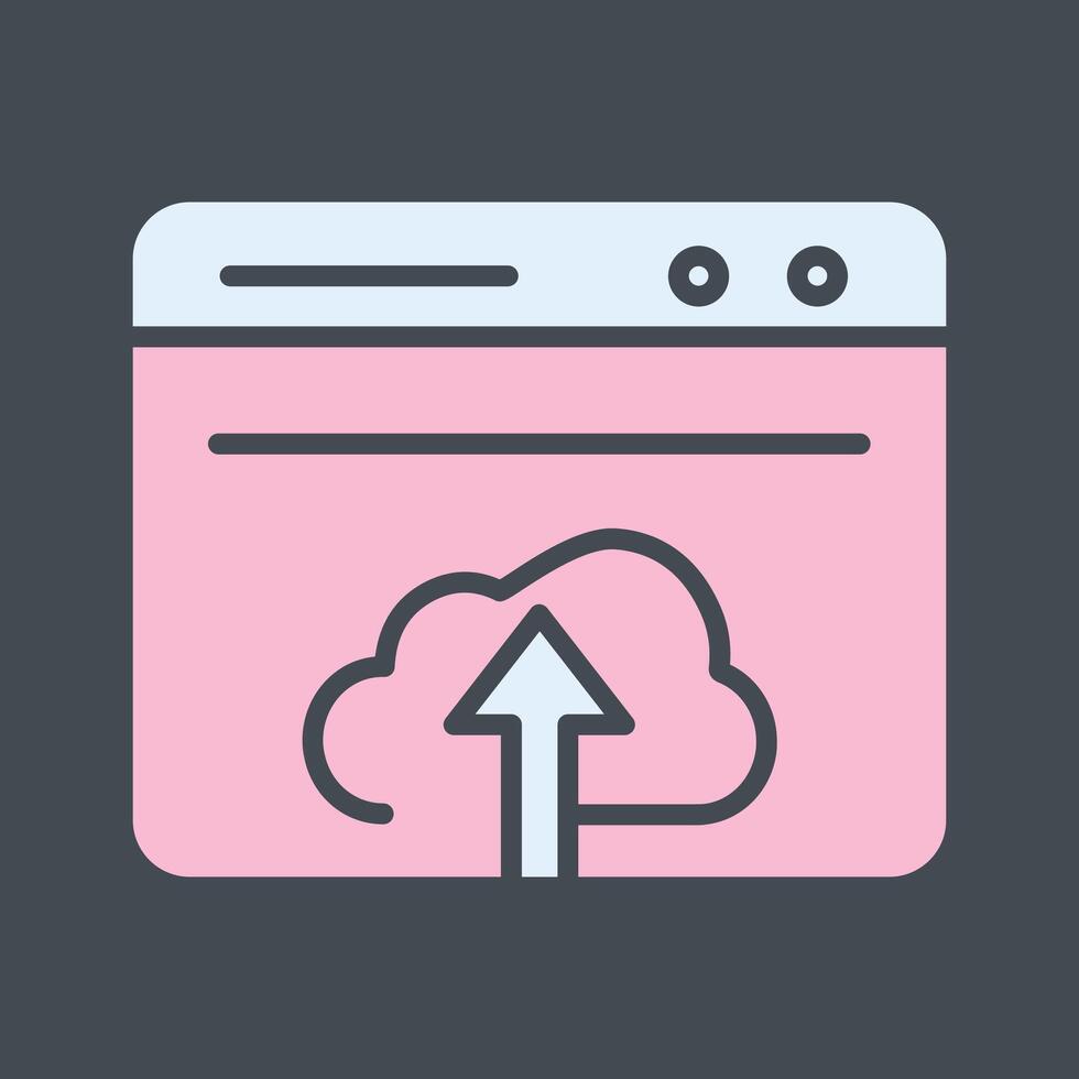 Upload Web Vector Icon