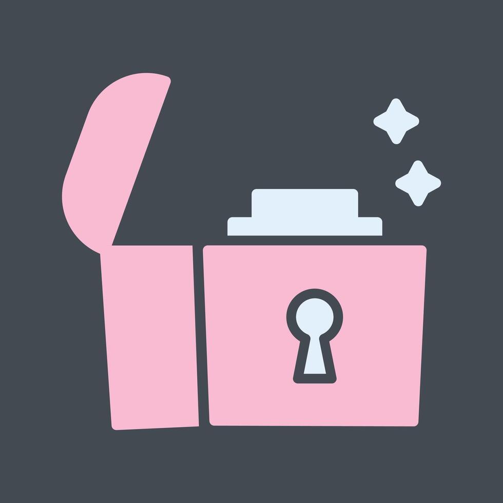 Open Treasure Box Vector Icon