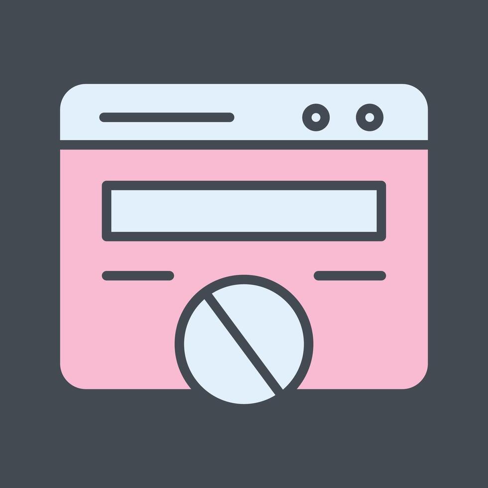 Block Website Vector Icon