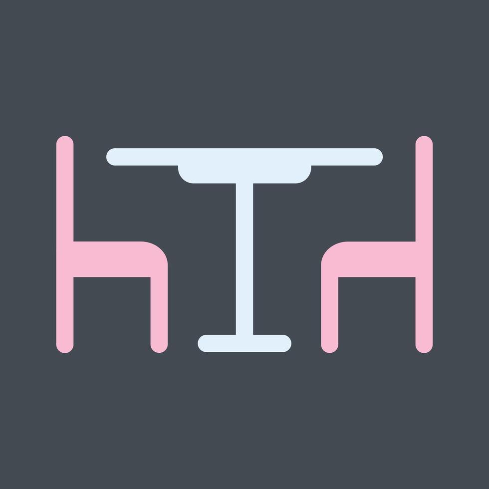 Lunch Table Vector Icon