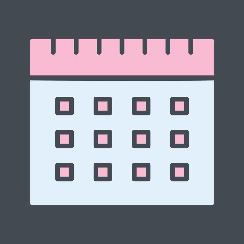 icono de vector de calendario