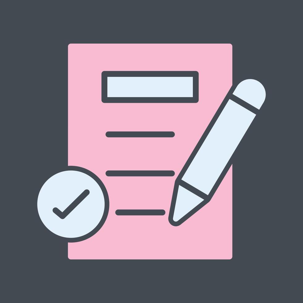 Check Notes Vector Icon