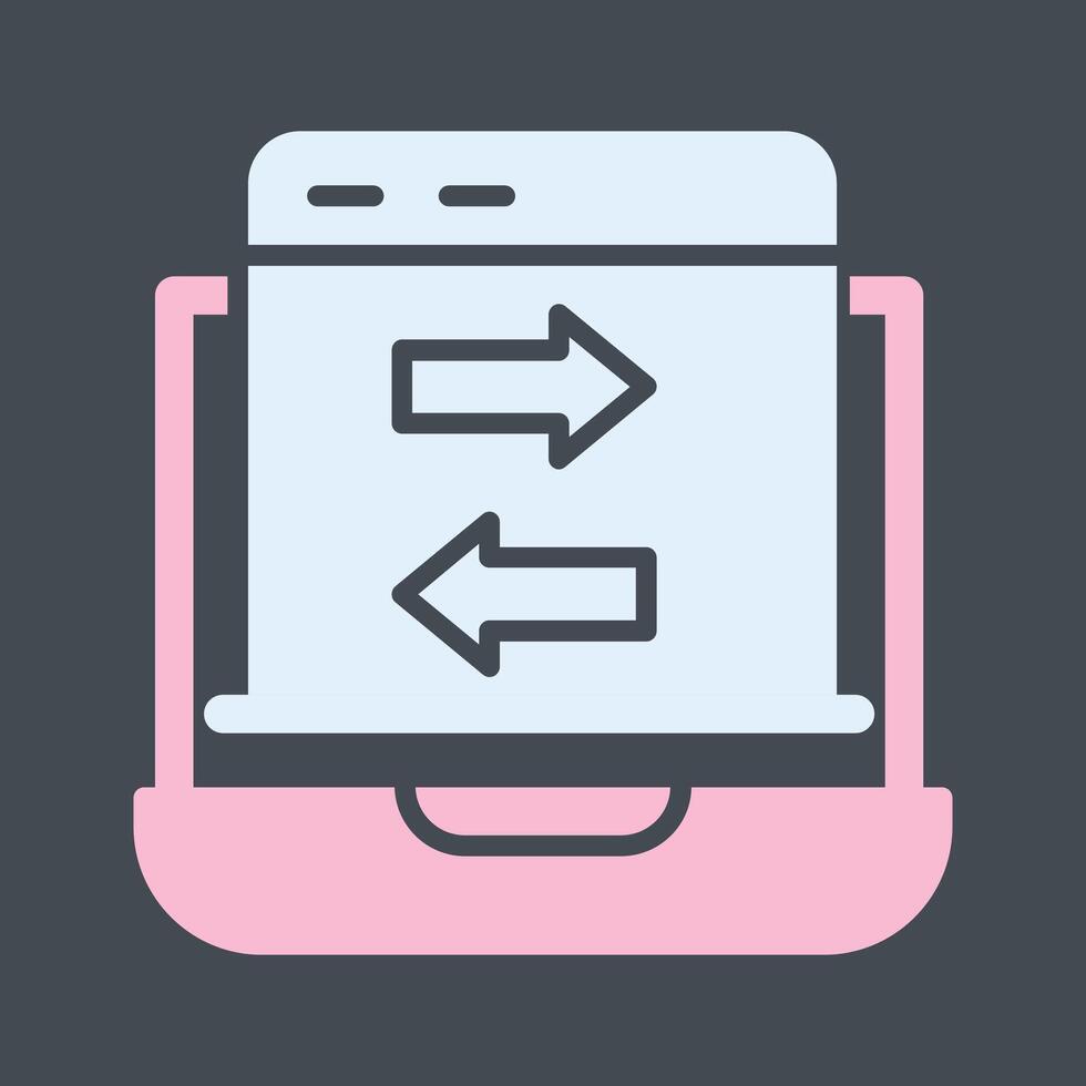 Data Transfer Vector Icon