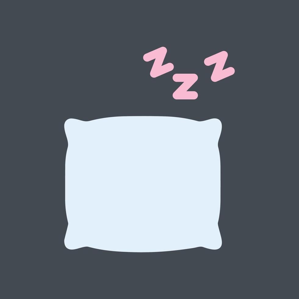 icono de vector de almohada