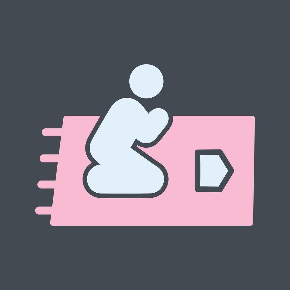 Praying Vector Icon
