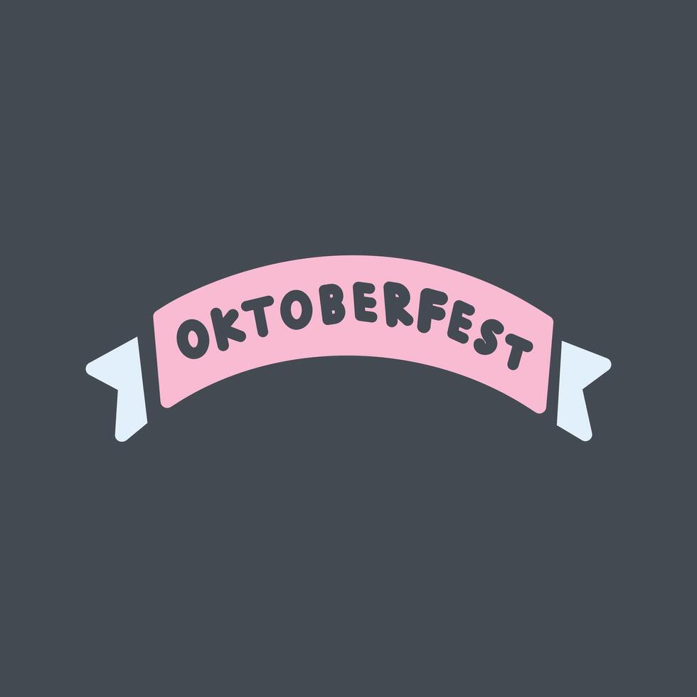 Oktoberfest Banner Vector Icon