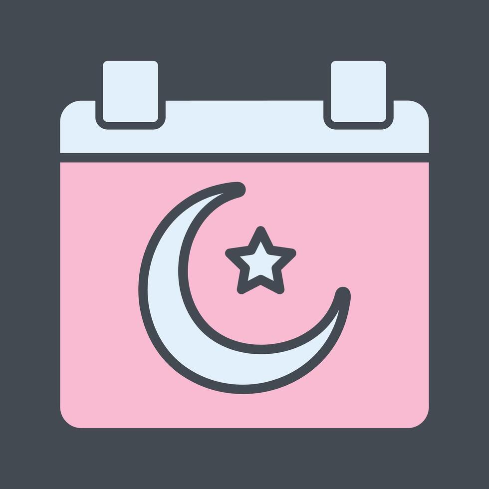 Islamic Calendar Vector Icon