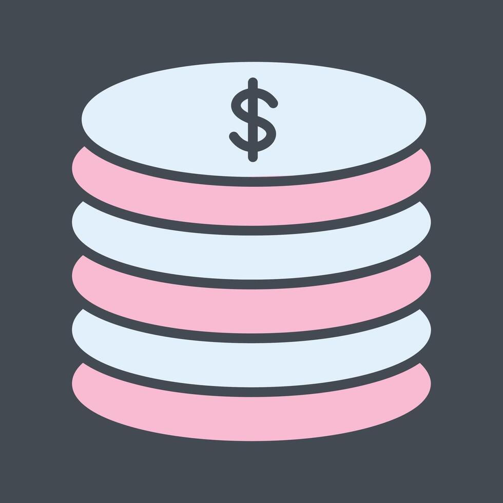 Stack of Coins Vector Icon