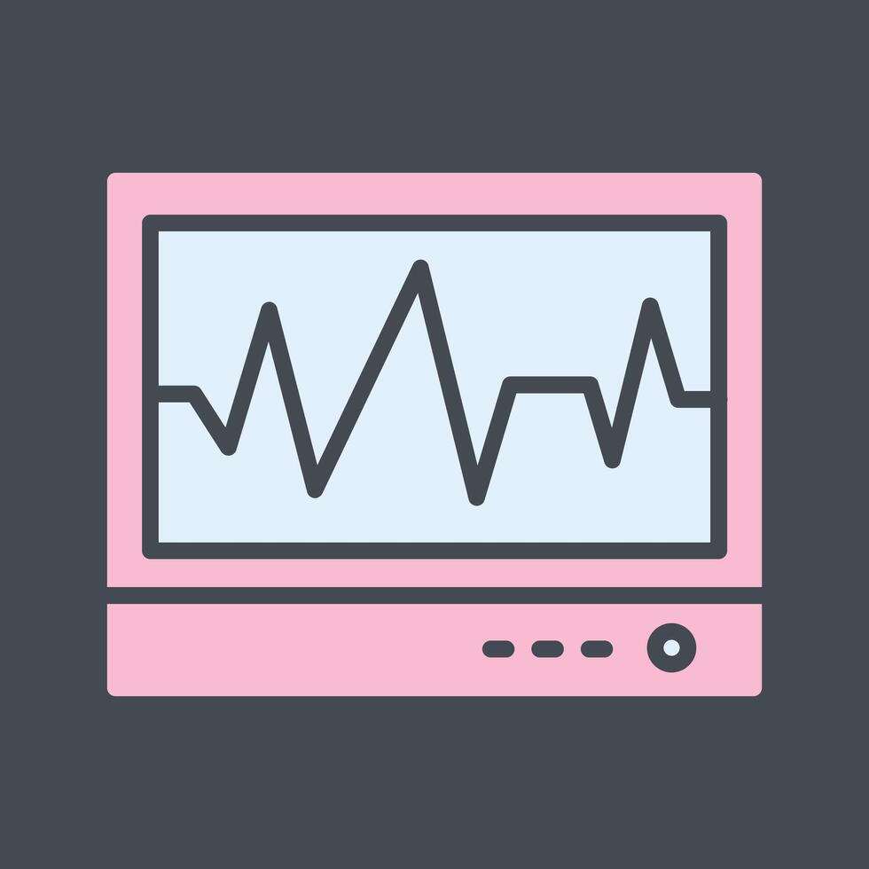 ecg vector icono