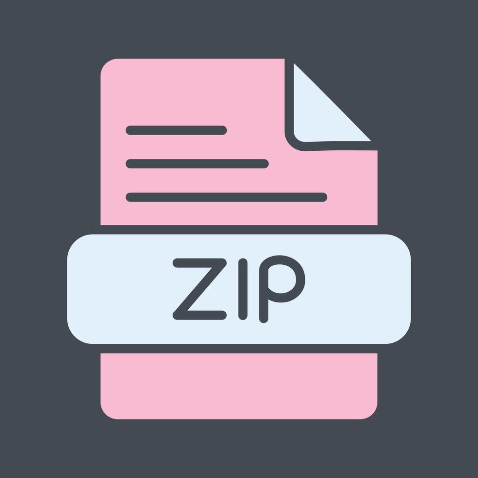ZIP Vector Icon