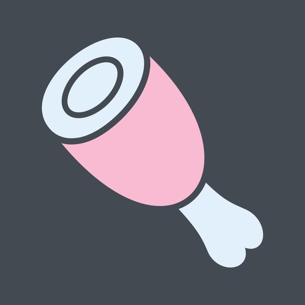 Cooked Ham Vector Icon