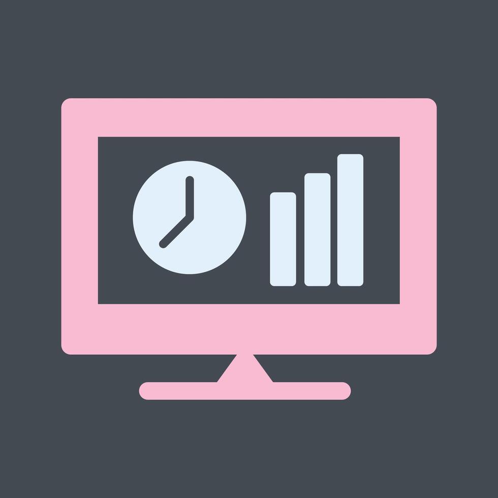 Online Stats Vector Icon