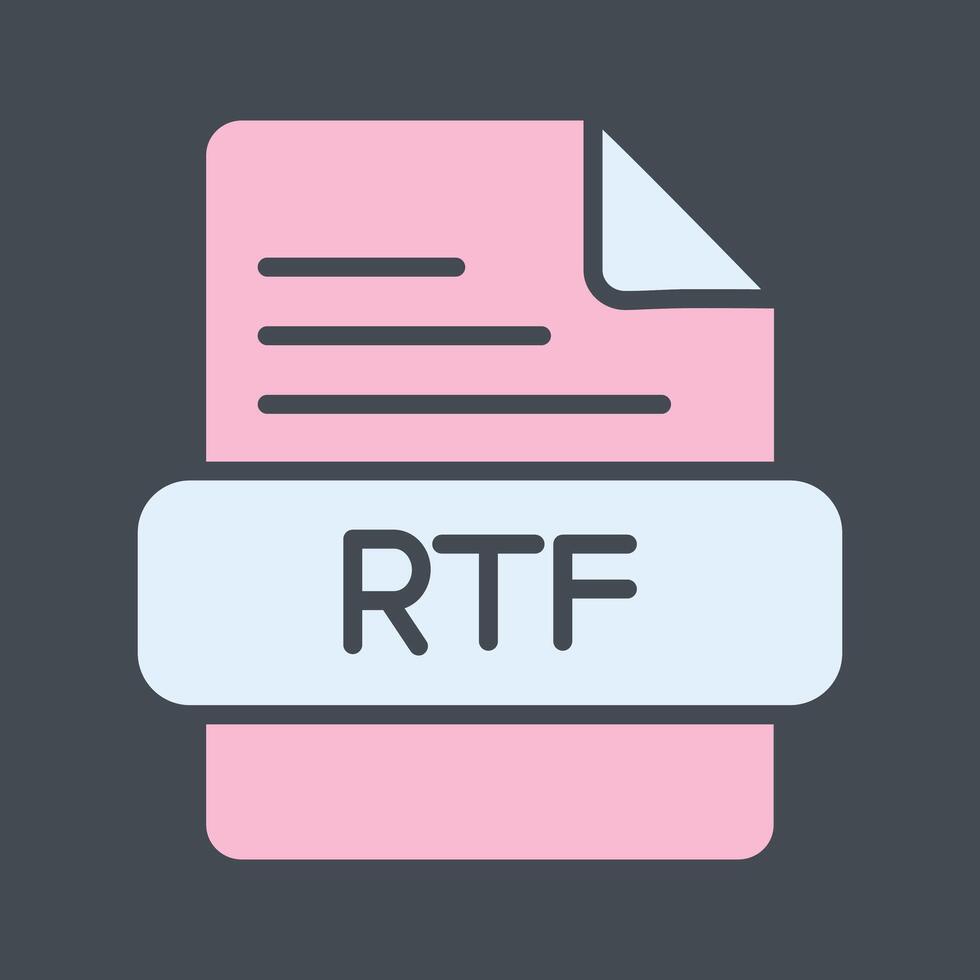 RTF Vector Icon