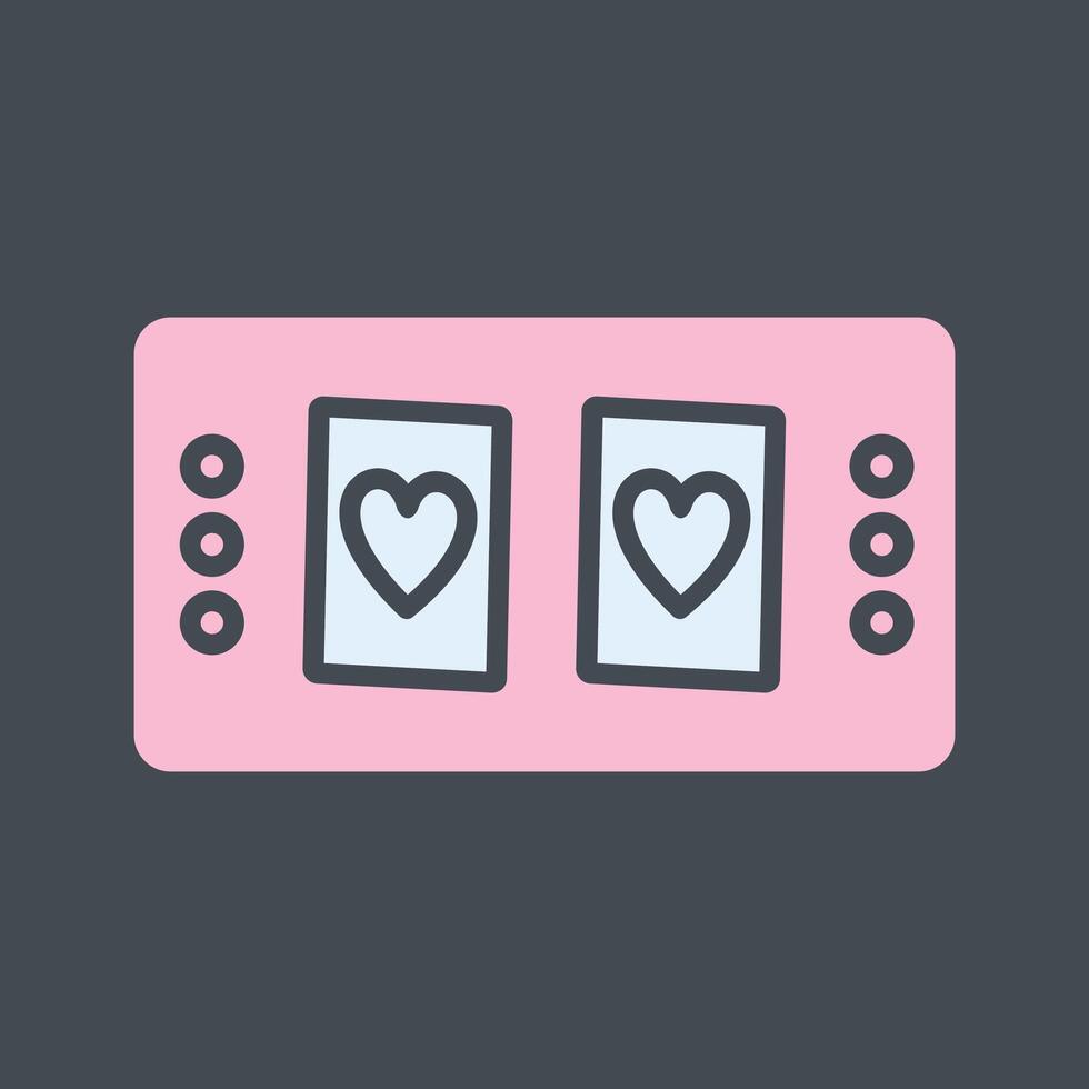 Cards Table Vector Icon