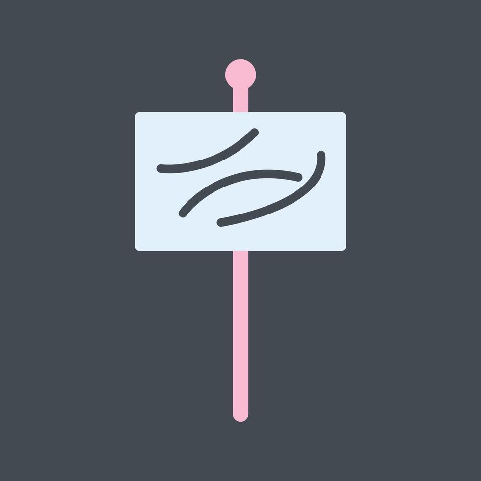 Beach Sign Vector Icon