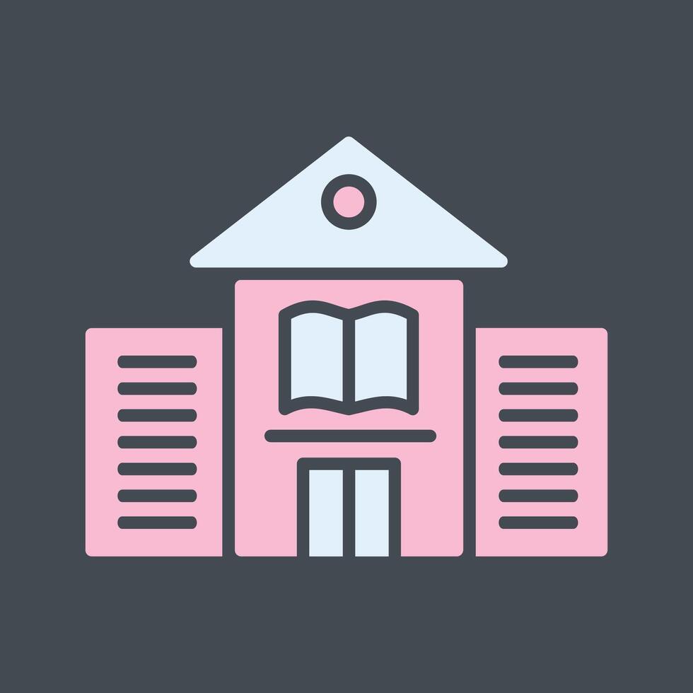 Library Building Vector Icon