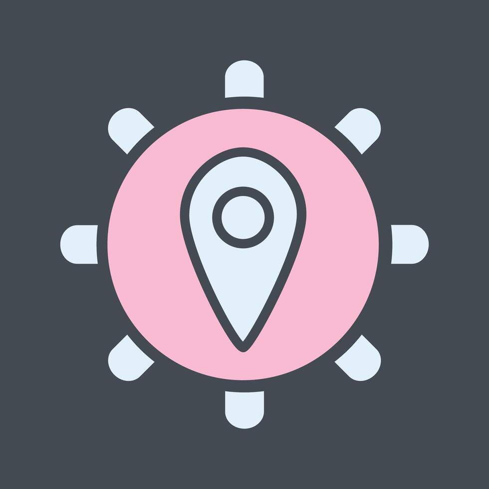 Location Settings Vector Icon