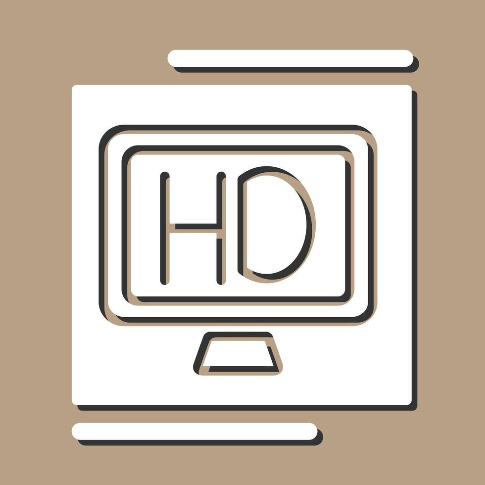 hd calidad vector icono