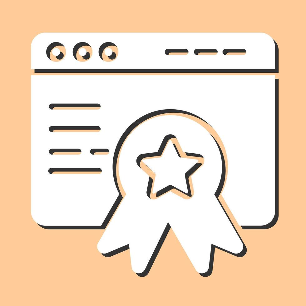 Web Award Vector Icon