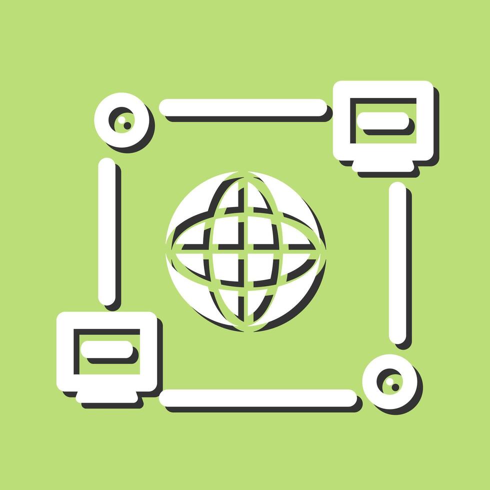 Computer Connection Vector Icon