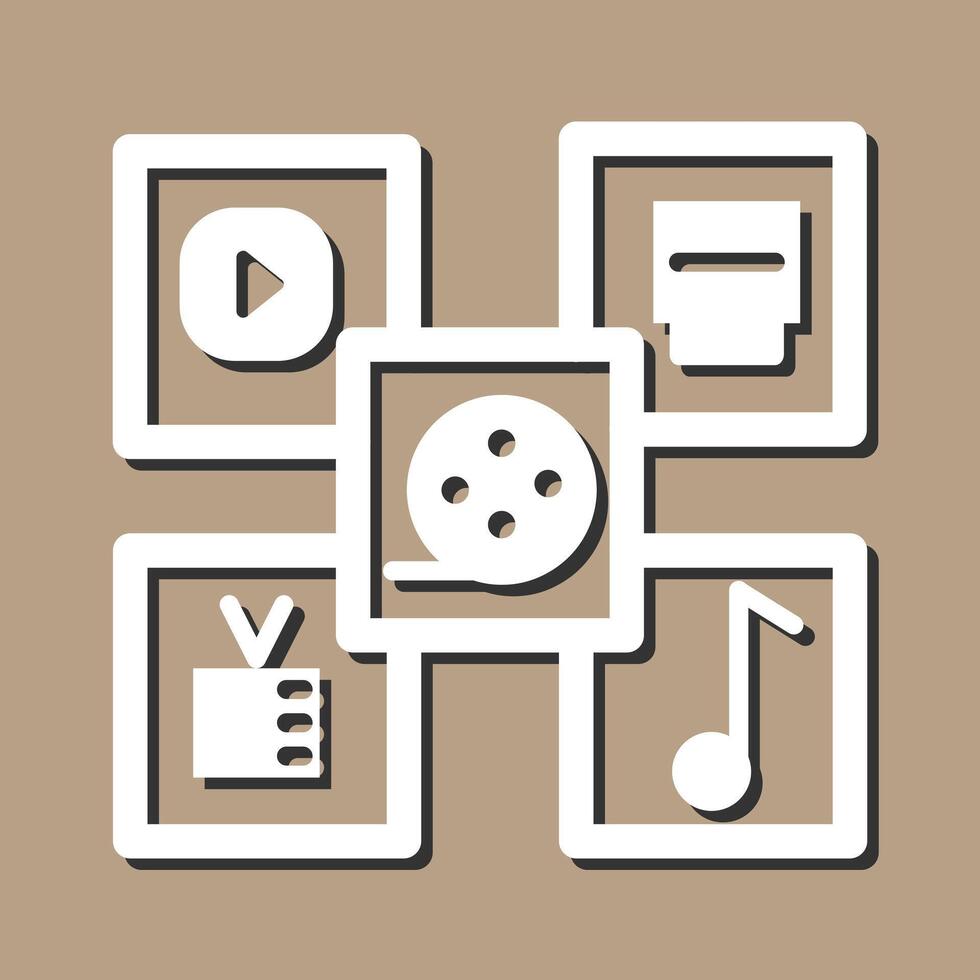 Multimedia Vector Icon