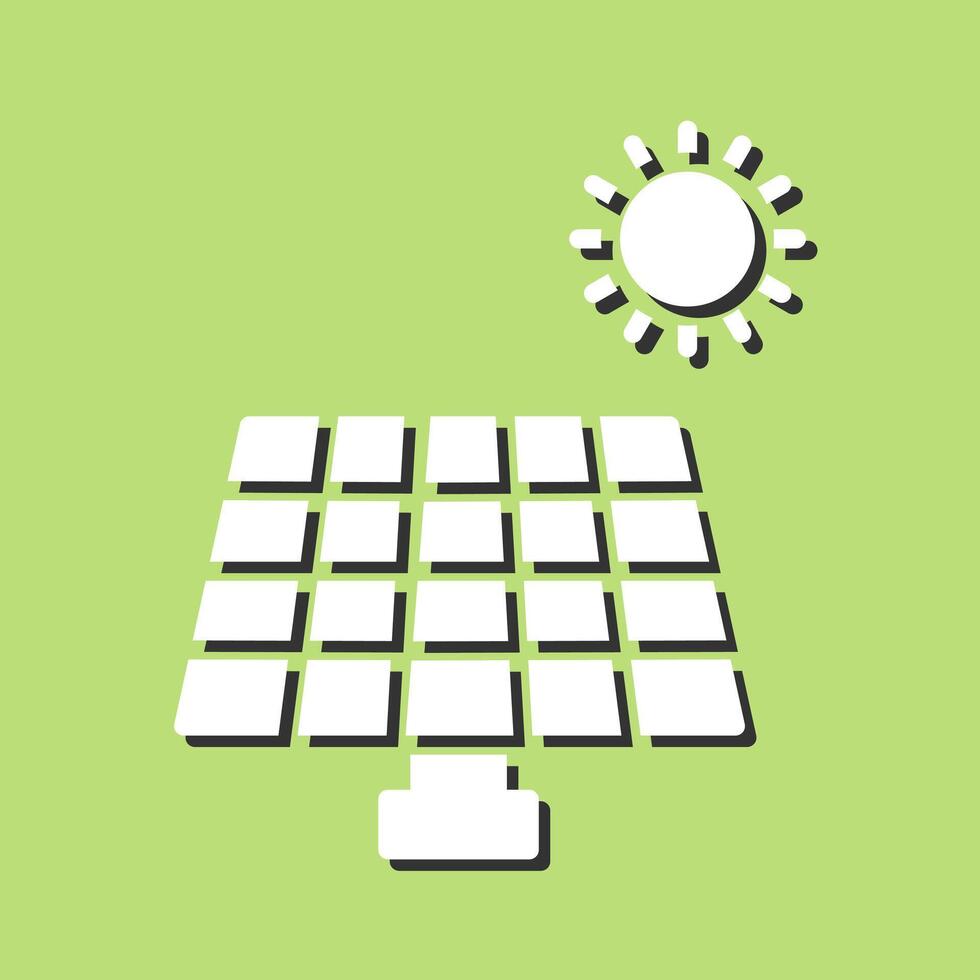 icono de vector de panel solar