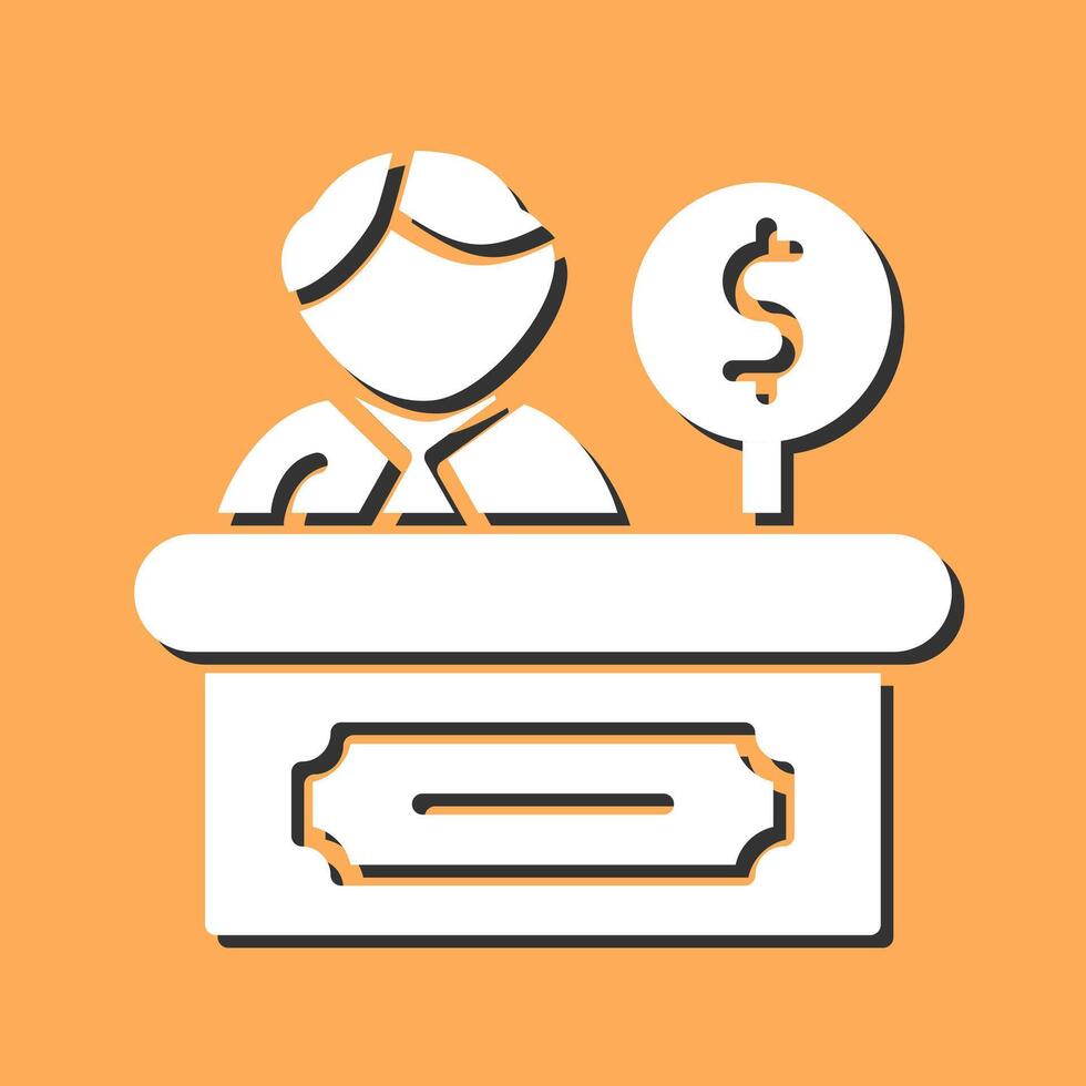 Cashier Vector Icon