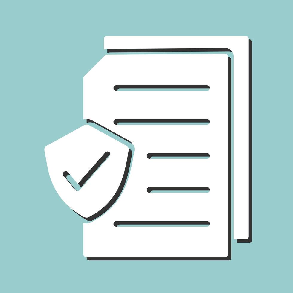 Secure Document Vector Icon